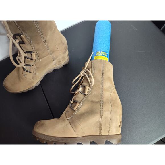 Sorel Joan of Arctic II Leather Wedge Heeled boots size 7.5 - Picture 9 of 10